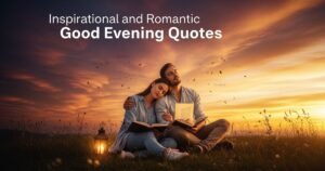 Inspirational and Romantic Good Evening Quotes