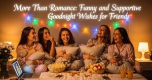 More Than Romance: Funny and Supportive Goodnight Wishes for Friends