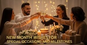 New Month Wishes for Special Occasions and Milestones