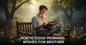 Poetic Good Morning Wishes for Brother