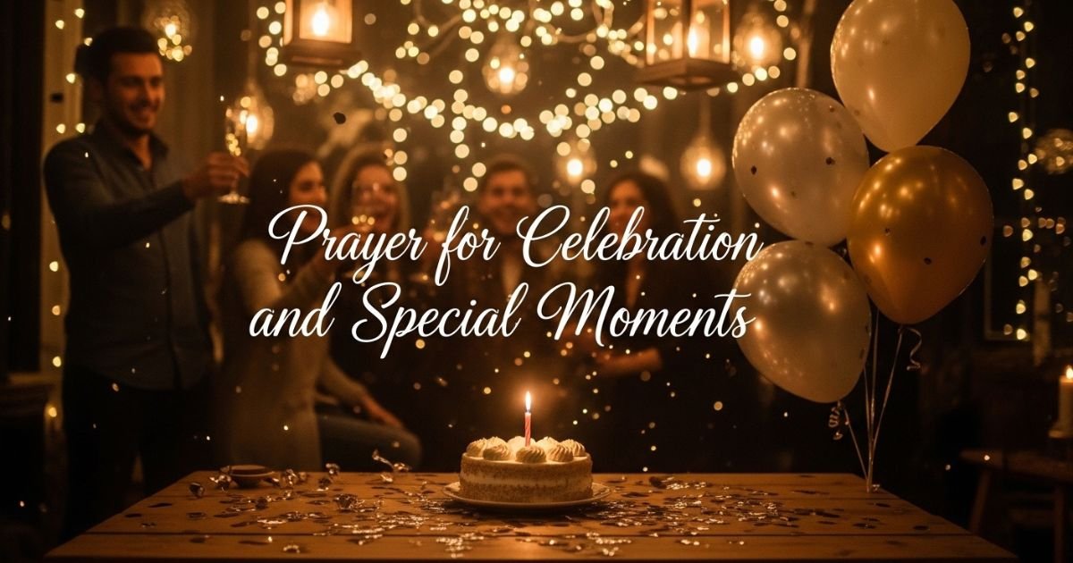 Prayer for Celebration and Special Moments
