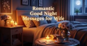 Romantic Good Night Messages for Wife