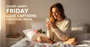 Short Happy Friday Love Captions for Social Media