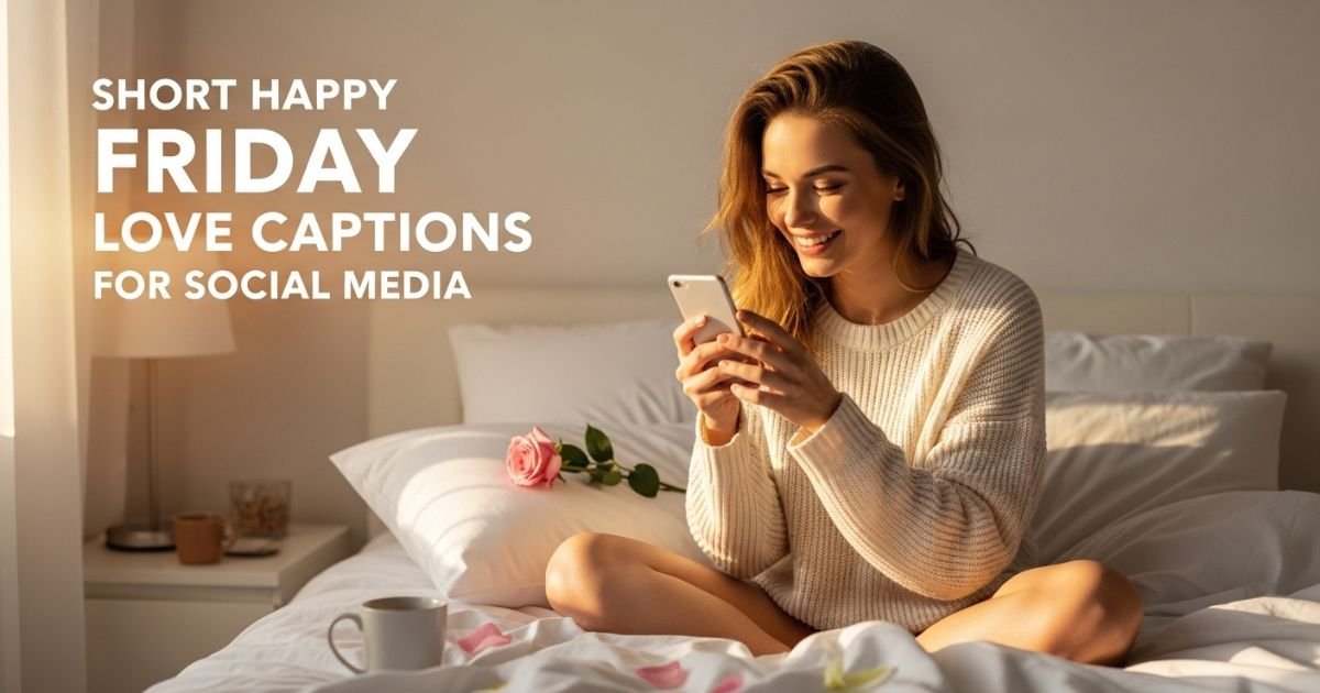 Short Happy Friday Love Captions for Social Media