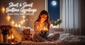 Short & Sweet Bedtime Greetings That Still Feel Special