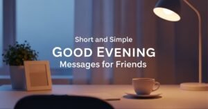 Short and Simple Good Evening Messages for Friends