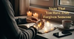 Signs That You Have Truly Forgiven Someone