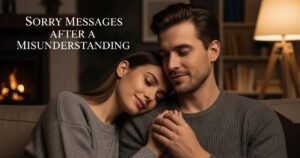 Sorry Messages After a Misunderstanding