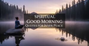 Spiritual Good Morning Quotes for Inner Peace