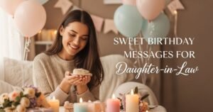 Sweet Birthday Messages for Daughter-in-Law