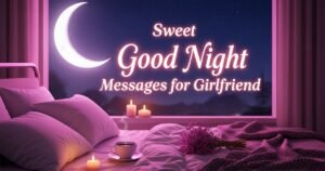 Sweet Good Night Messages for Girlfriend