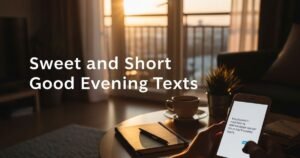 Sweet and Short Good Evening Texts