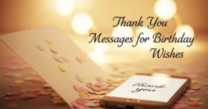 Thank You Messages for Birthday Wishes