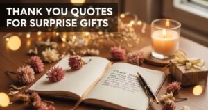Thank You Quotes for Surprise Gifts