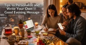 Tips to Personalize and Write Your Own Good Evening Message