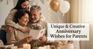 Unique & Creative Anniversary Wishes for Parents