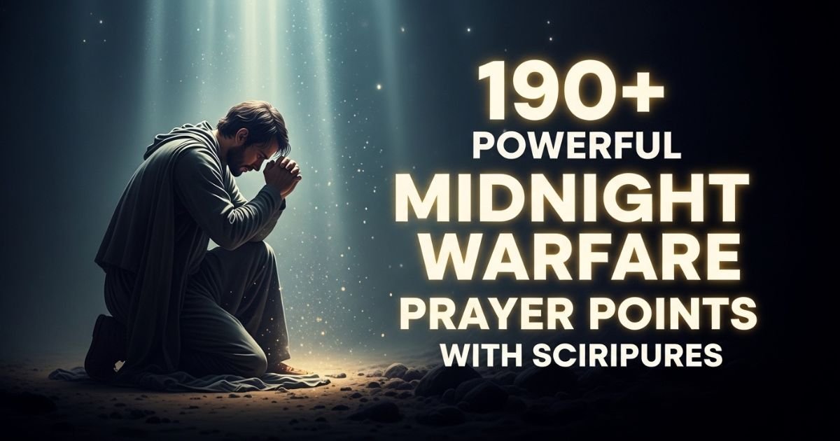 190+ Powerful Midnight Warfare Prayer Points with Scriptures
