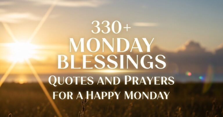 330+ Monday Blessings Quotes and Prayers for a Happy Monday