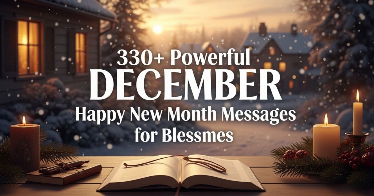 330+ Powerful December Happy New Month Messages for Blessings