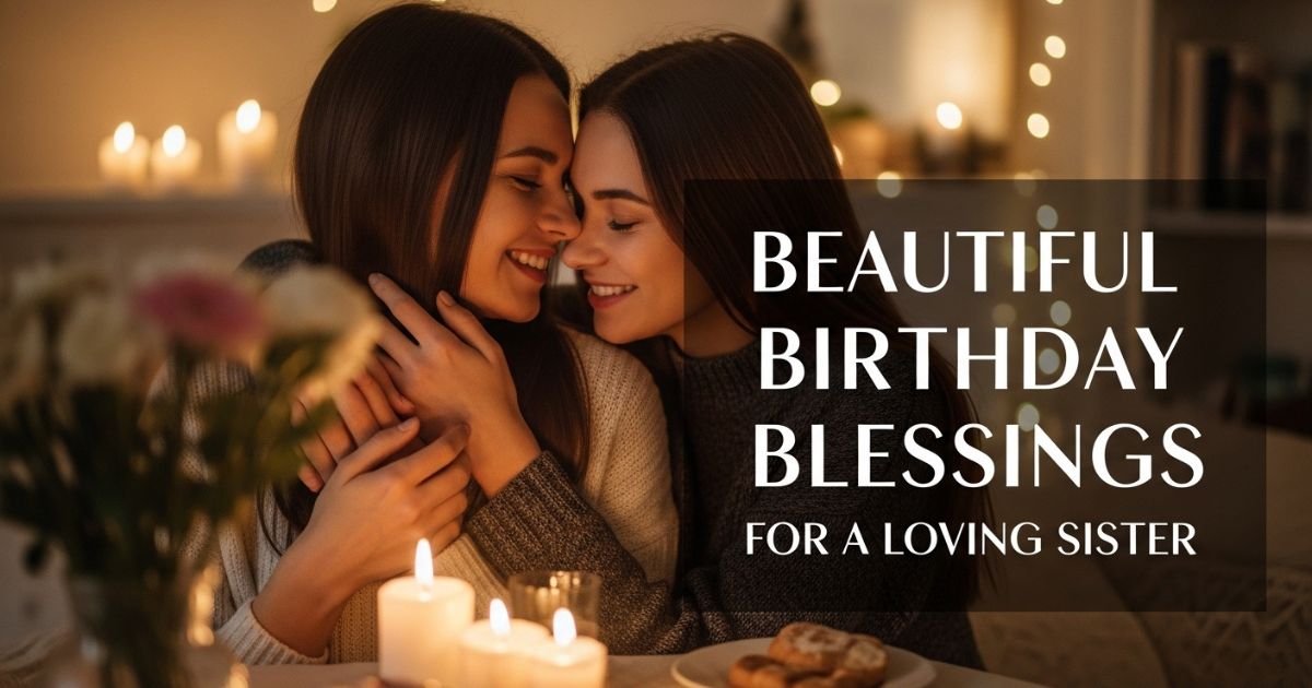 Beautiful Birthday Blessings for a Loving Sister