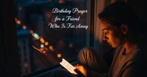 Birthday Prayer for a Friend Who Is Far Away