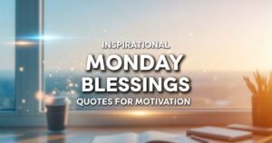 Inspirational Monday Blessings Quotes for Motivation