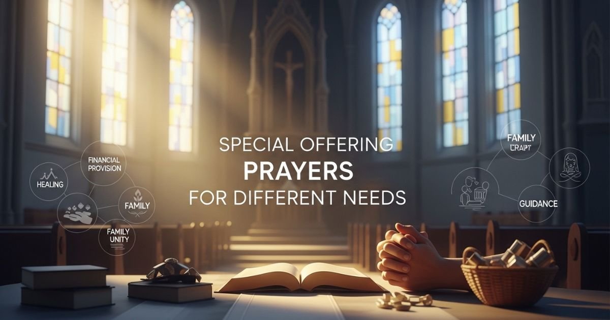 Special Offering Prayers for Different Needs