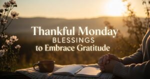 Thankful Monday Blessings to Embrace Gratitude