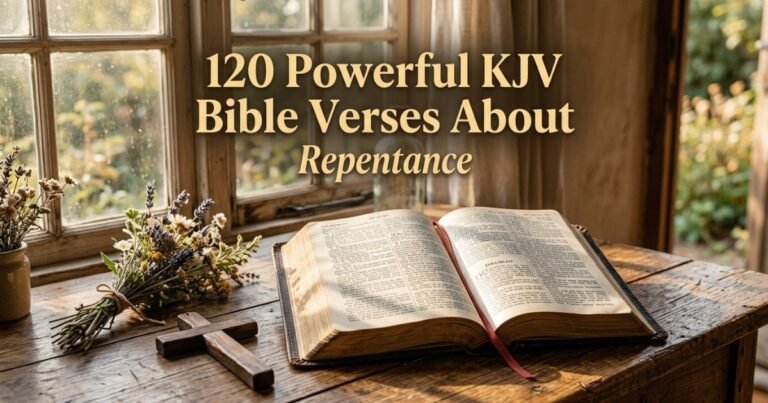 120 Powerful KJV Bible Verses About Repentance