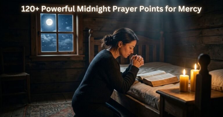120+ Powerful Midnight Prayer Points for Mercy