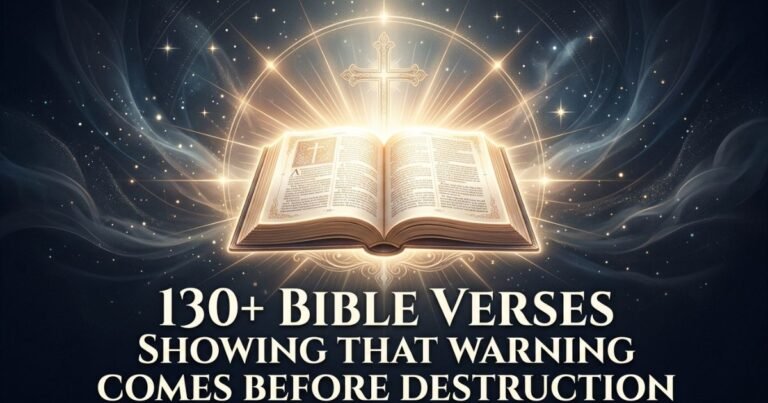 130+ Bible Verses Showing That Warning Comes Before Destruction