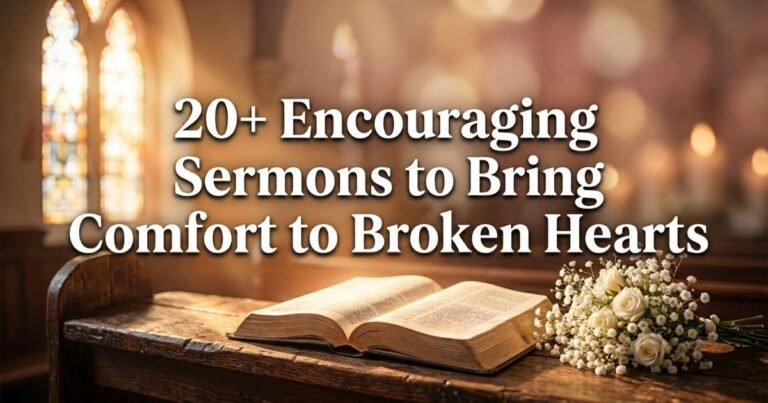 20+ Encouraging Sermons to Bring Comfort to Broken Hearts