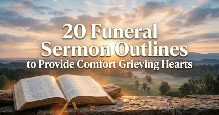 20 Funeral Sermon Outlines to Provide Comfort Grieving Hearts