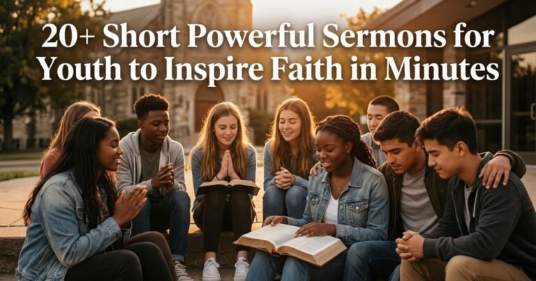 20+ Short Powerful Sermons for Youth to Inspire Faith in Minutes