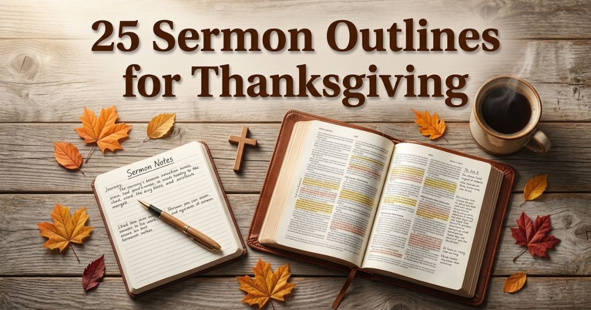 25 Sermon Outlines for Thanksgiving