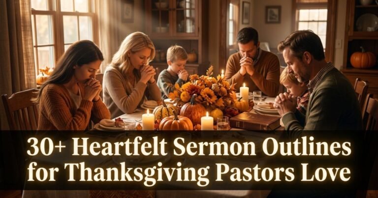 30+ Heartfelt Sermon Outlines for Thanksgiving Pastors Love