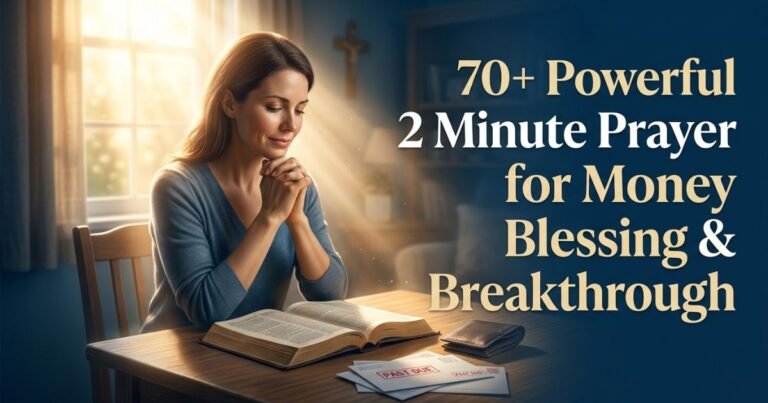 70+Powerful 2 Minute Prayer for Money Blessing & Breakthrough