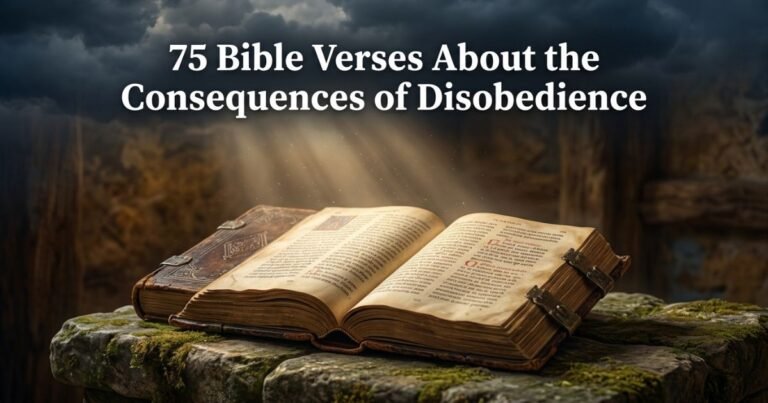 75 Bible Verses About the Consequences of Disobedience