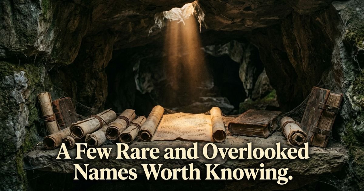 A Few Rare and Overlooked Names Worth Knowing