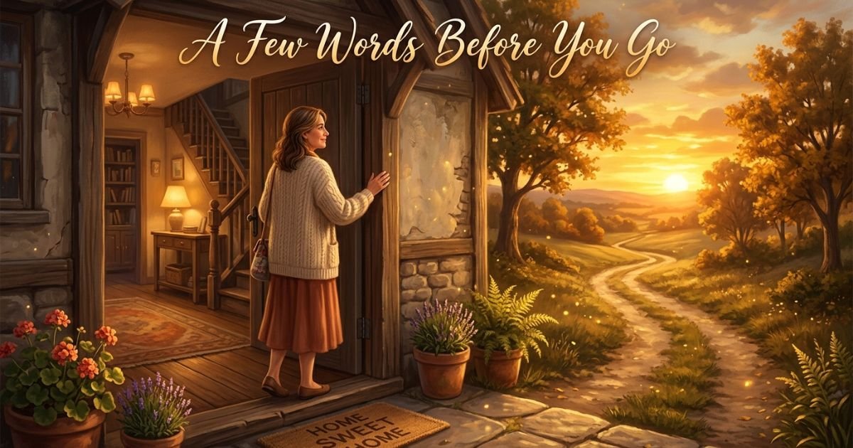 A Few Words Before You Go