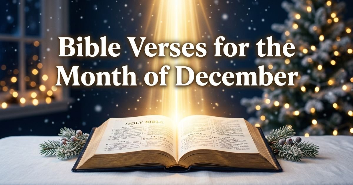 Bible Verses for the Month of December