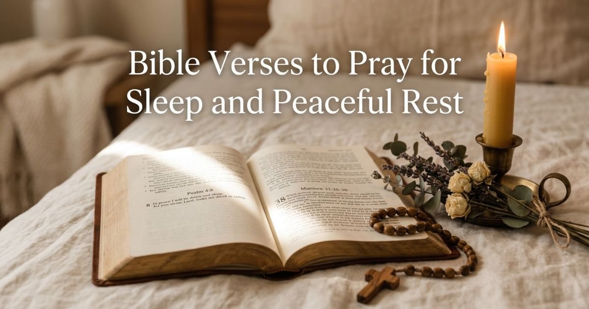 Bible Verses to Pray for Sleep and Peaceful Rest