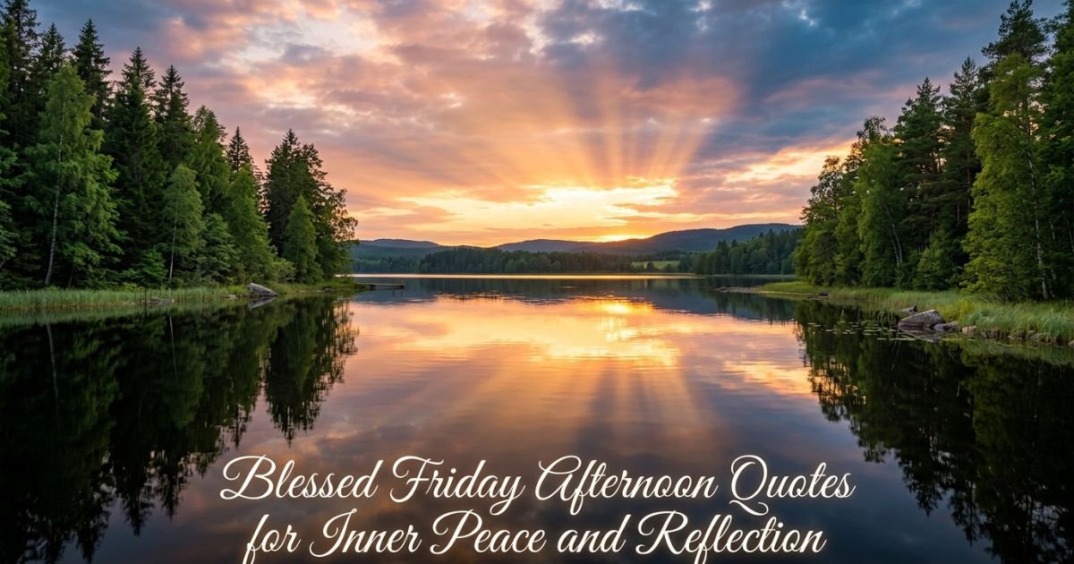 Blessed Friday Afternoon Quotes for Inner Peace and Reflection