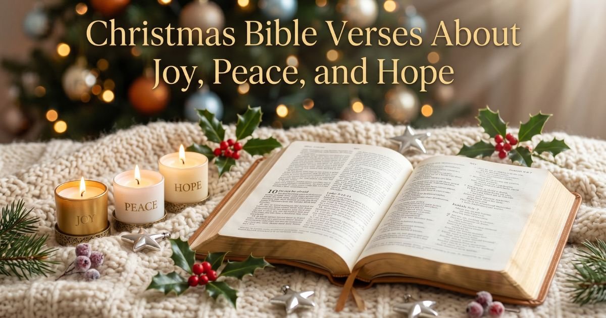 Christmas Bible Verses About Joy, Peace, and Hope