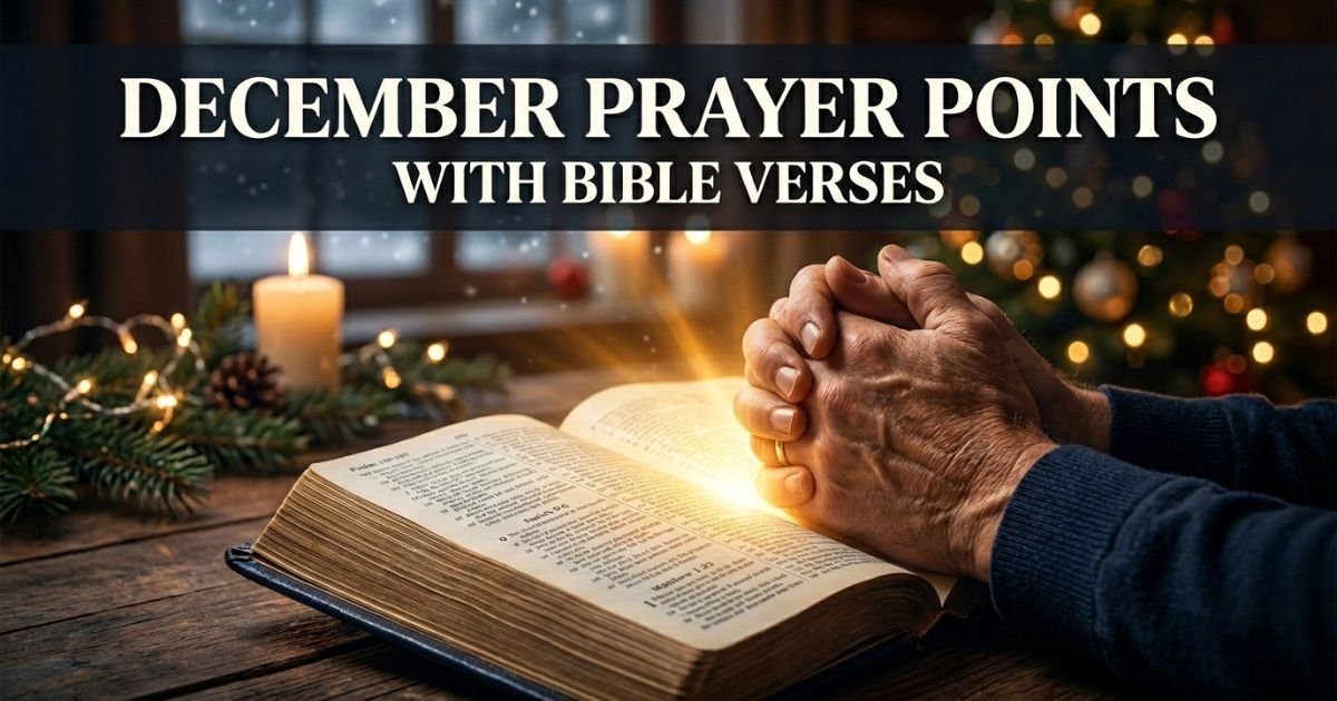 December Prayer Points with Bible Verses