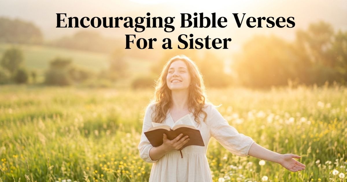 Encouraging Bible Verses For a Sister