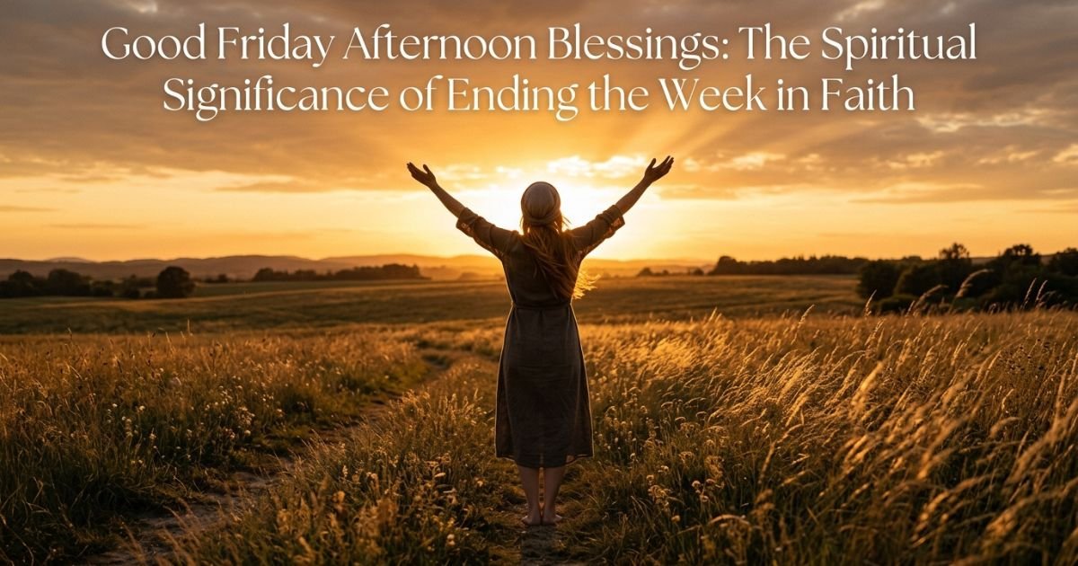Good Friday Afternoon Blessings: The Spiritual Significance of Ending the Week in Faith