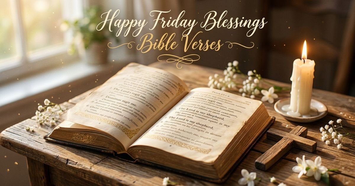 Happy Friday, Blessings Bible Verses: Scripture to Anchor Your Day