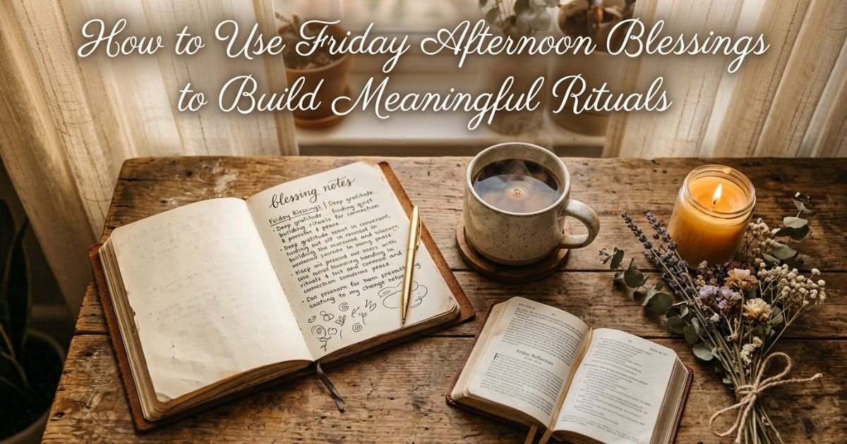 How to Use Friday Afternoon Blessings to Build Meaningful Rituals