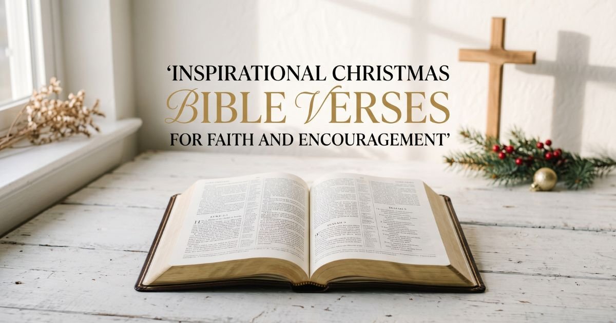 Inspirational Christmas Bible Verses for Faith and Encouragement